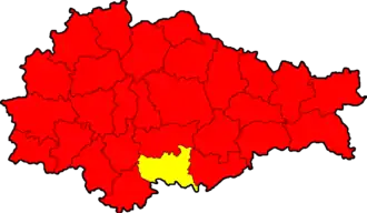 Обоянский район на карте