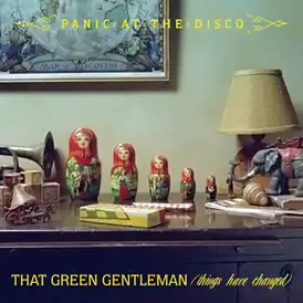 Обложка сингла Panic! at the Disco «That Green Gentleman (Things Have Changed)» (2008)
