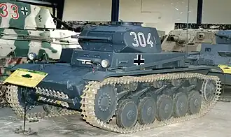 Pz.Kpfw. II Ausf. с,
 в экспозиции танкового музея в Сомюре