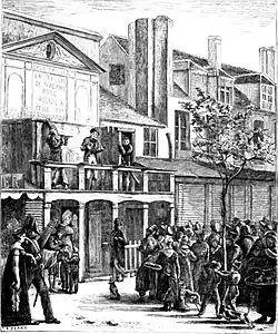 Театральный парад  в 1816 году