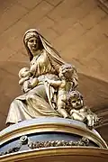 Аллегория Милосердия. Бронза. Деталь кафедры церкви Сен-Сюльпис, Париж