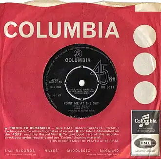 Обложка сингла Pink Floyd «Careful with That Axe, Eugene» (1968)