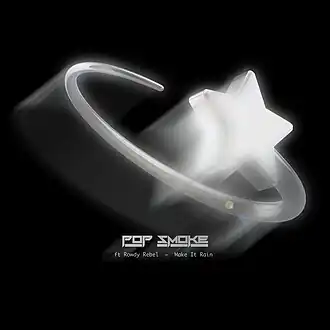 Обложка сингла Pop Smoke при участии Роуди Ребела[англ.] «Make It Rain» (2020)