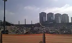 Разрушение «Палестры Италии» в 2010 году