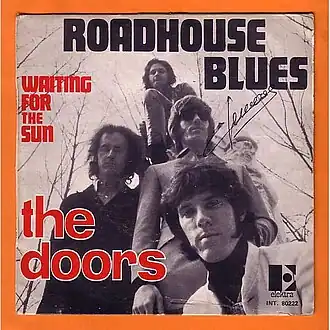 Обложка сингла The Doors «Roadhouse Blues» (1970)