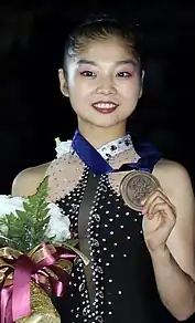 Рём Дэок на церемонии награждениячемпионата четырёх континентов (2018)