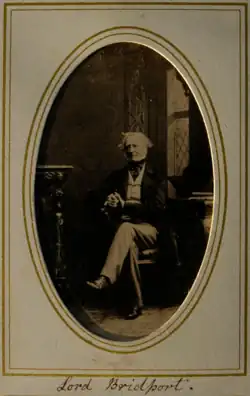 Фотография лорда Бридпорта, альбуминовая печать визитной карточки Камиля Сильви из альбома его друга полковника Томаса-Чаллонера Биссе-Чаллонера.