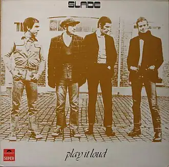 Обложка альбома Slade «Play It Loud» (1970)