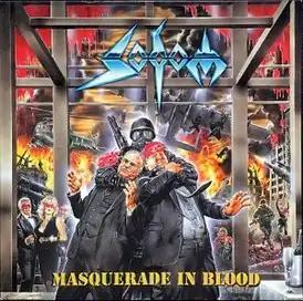 Обложка альбома Sodom «Masquerade in Blood» (1995)