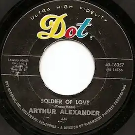 Обложка сингла Артура Александера «Soldier of Love (Lay Down Your Arms)» ()