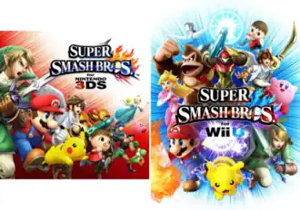 Обложки Super Smash Bros. for Nintendo 3DS (слева) и Super Smash Bros. for Wii U (справа)