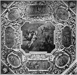 А. Тервестен. Меркурий и Психея. Ок. 1700. Дворец Шарлоттенбург (утрачено)