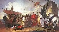 Дж. Б. Тьеполо. «Встреча Антония и Клеопатры»