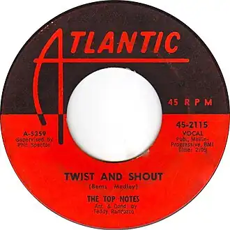 Обложка сингла The Isley Brothers «Twist and Shout» (1962)