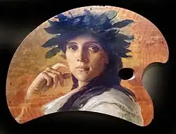 Амелия. Роспись на палитре.