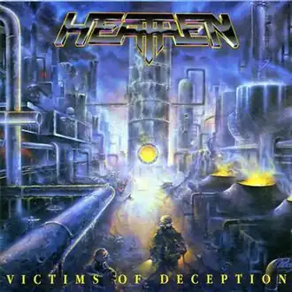 Обложка альбома Heathen «Victims of Deception» (1991)