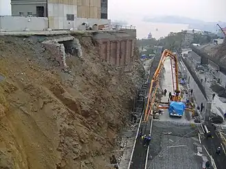 Бетонирование туннеля (октябрь 2008)