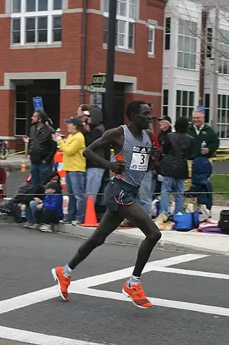 Уильям на Бостонском марафоне (2006 год)