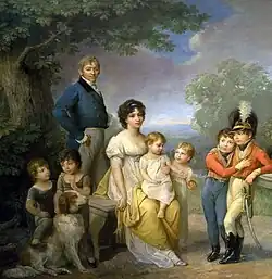 Портрет Станислава Замойского с семьёй. Музей-усадьба «Козловка», Польша.